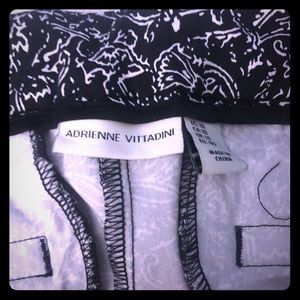 Black and white capris